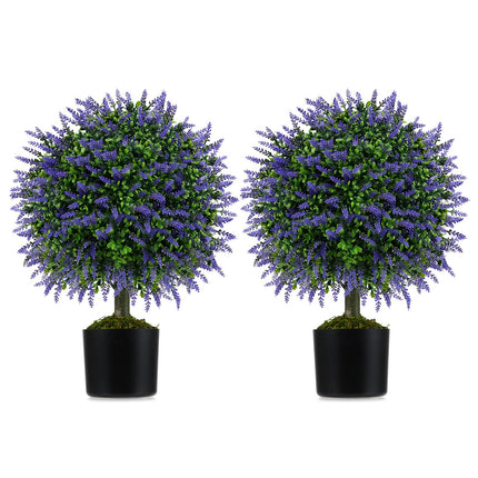 Dreamade 22'' Artificial Wisteria Topiary Ball Tree with Vivid Wisteria