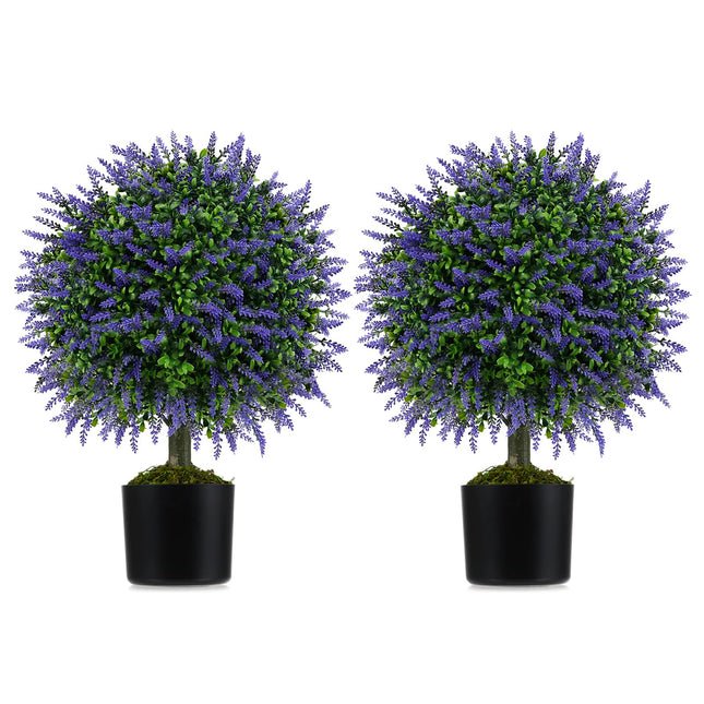 Dreamade 22'' Artificial Wisteria Topiary Ball Tree with Vivid Wisteria
