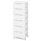Dreamade Plastic Rolling Storage Drawer Cart on Wheels