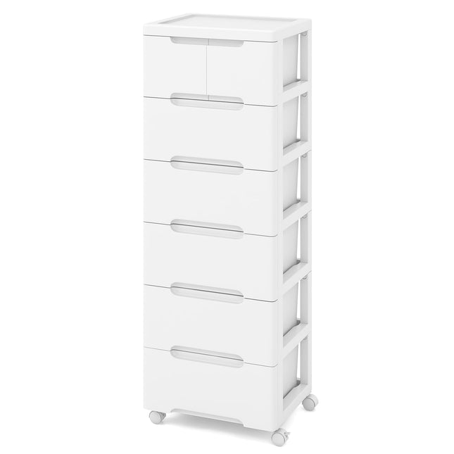 Dreamade Plastic Rolling Storage Drawer Cart on Wheels