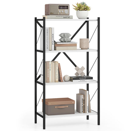 Dreamade Modern Bookcase with Heavy-Duty Metal Frame (1/2)