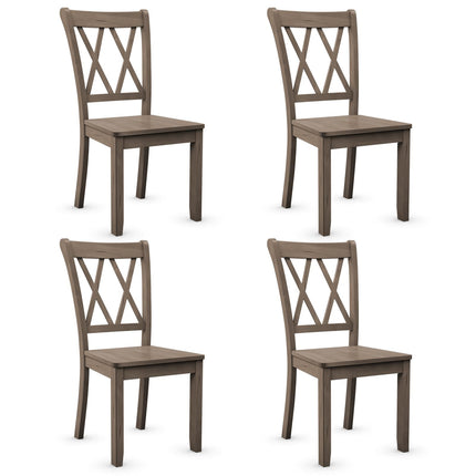 Dreamade Rubber Wood Dining Room Side Chair