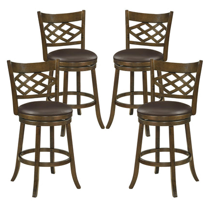 Dreamade Swivel Bar Stools Set of 2/4 26"/31" Bar Height Chairs