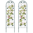 Dreamade Garden Trellis, Tall Galvanized Steel Trellis for Climbing Plants