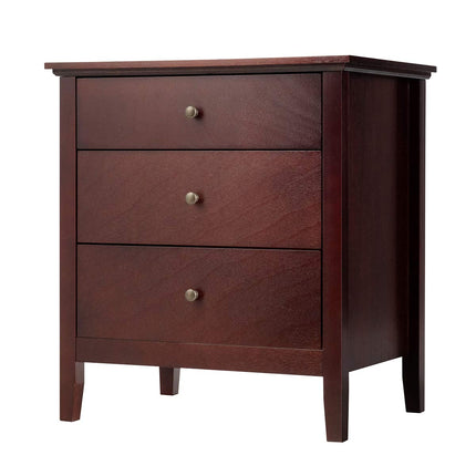 Dreamade Nightstand with Drawers Solid Structure Side Table for Storage Bedroom