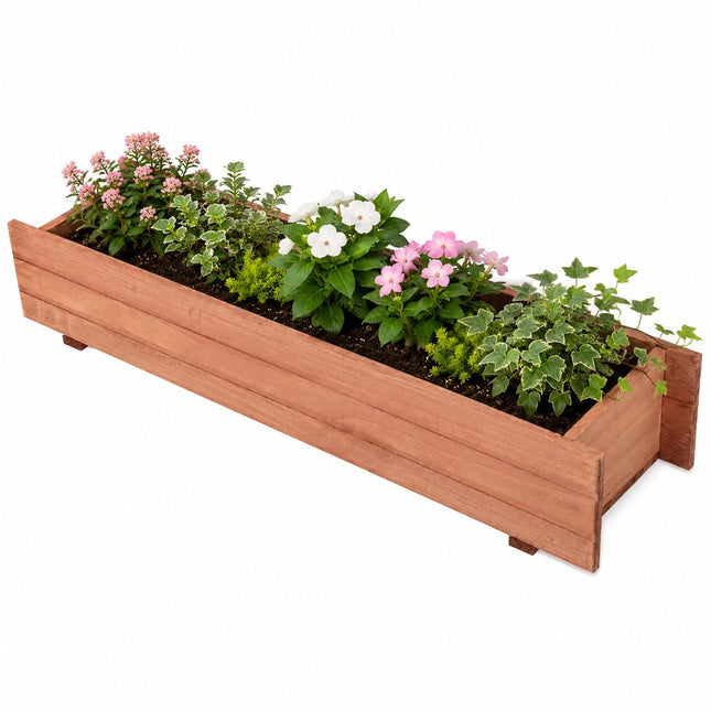 Raised Garden Bed Flower or Vegetable Planter (36" L X 7" W X 6.5" H)