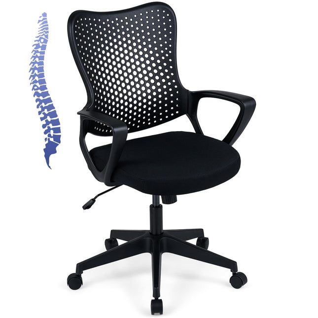 Gianetx Ergonomic Office Chair w/Breathable Butterfly Back & Integrated Armrests (1/2)