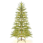 Dreamade 6.5ft / 7.5ft Simulated Artificial Cypress Xmas Tree with Warm-White Fairy LED Lights