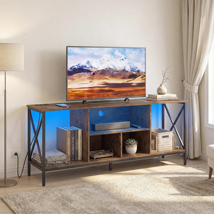 Dreamade TV Stand with LED Lights for 65 Inch TV