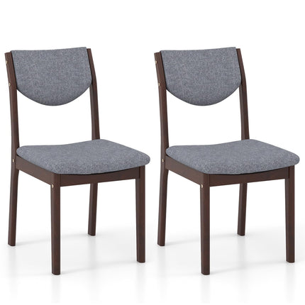 Dreamade Wood Dining Chair, Wooden Kitchen Chairs with Rubber Wood Frame