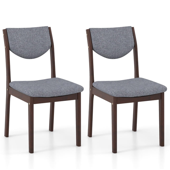 Dreamade Wood Dining Chair, Wooden Kitchen Chairs with Rubber Wood Frame