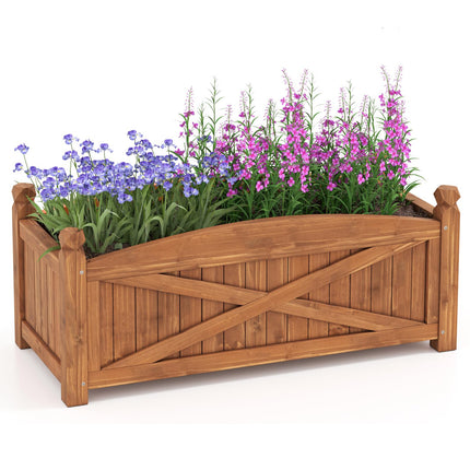 Dreamade Rectangular Garden Bed for Vegetables Flower Herb Fruit
