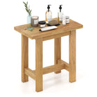 Dreamade Teak Shower Bench Stool with Waterproof Spa Bath Seat for Seniors 20''L x 11''W x 18.5''H