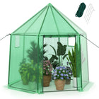 Dreamade 6.5 x 5.7 x 6.3 FT Greenhouse Portable Walk in Outdoor Hot House Tent