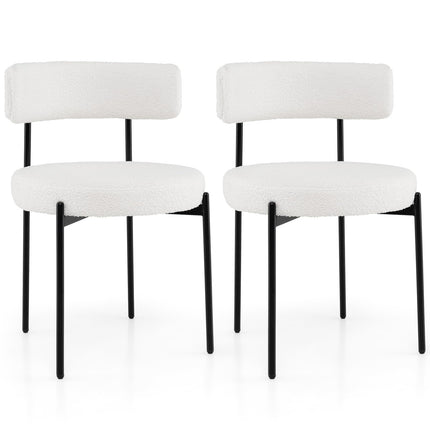 Dreamade Boucle Dining Chairs Set of 2