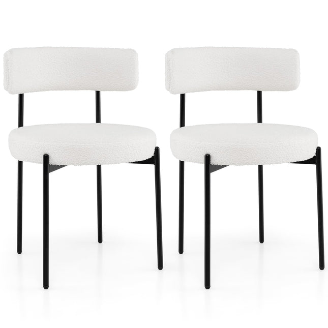 Dreamade Boucle Dining Chairs Set of 2
