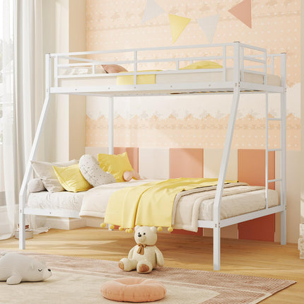 Dreamade Metal Bunk Beds Twin Over Full Size
