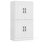 Dreamade Bathroom Cabinet 43.5 inch Storage Cabinet with Doors and Adjustable Shelves