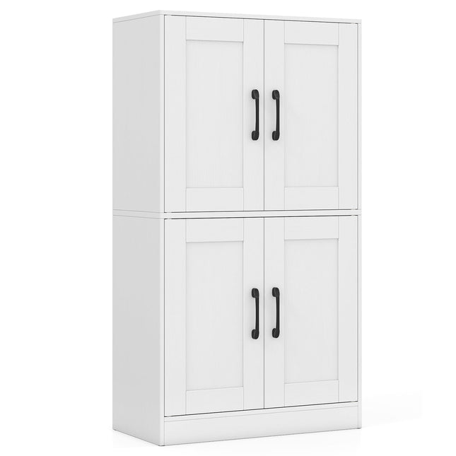 Dreamade Bathroom Cabinet 43.5 inch Storage Cabinet with Doors and Adjustable Shelves