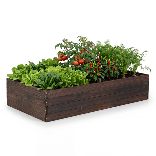 Dreamade 45" x 23" Fir Wood Raised Garden Bed (1/2)