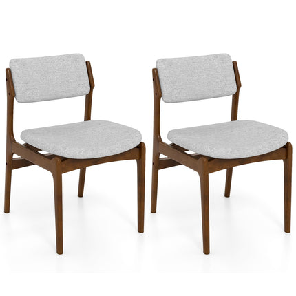 Dreamade Modern Padded Dining Chairs with Rubber Wood Legs Set of 2/4