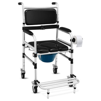 Dreamade 3 in 1 Lightweight Shower Commode Wheelchair