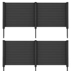 48''W x 36''H / Black / 4 Panels