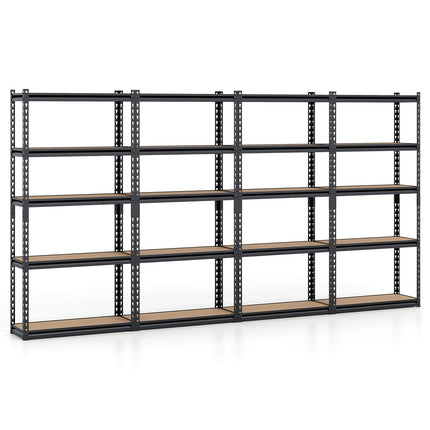 Dreamade 5-Tier Metal Storage Shelves Heavy Duty Garage Shelving Units(1/2/3/4,30" W x 12" D x 60" H)