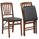 Dreamade Folding Dining Chairs Set | Foldable Wood Kitchen Chairs with Padded Seat (2/4)
