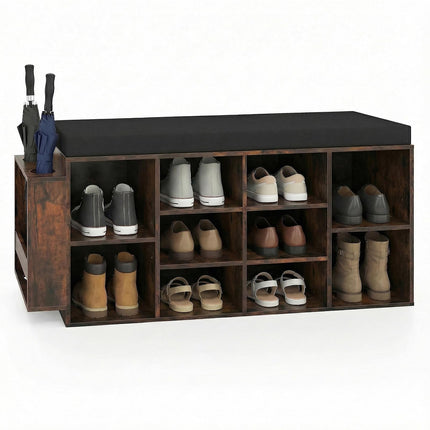 Dreamade Shoe Storage Bench with Umbrella Stand
