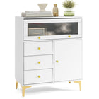 Dreamade 3-Drawer Modern Storage Cabinet with 2 Doors