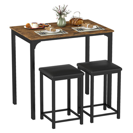 Dreamade 3 Piece Dining Table Set with 32.5" Counter-Height table