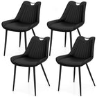 Dreamade Dining Chairs Set of 4 PU Leather Upholstered Kitchen Dining Room Chairs