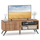 Dreamade Mid-Century Modern Entertainment Center with Storage Cabinet