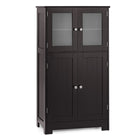 Dreamade Storage Cabinet with Doors - Bathroom Floor Cabinet, Freestanding Tall Cabinet