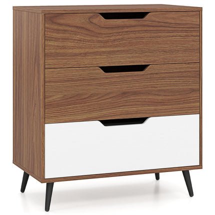 Dreamade 3-Drawer Rustic Farmhouse Wooden Storage Dresser