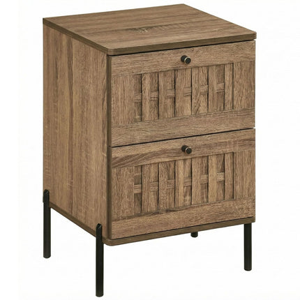 Dreamade Night Stand Set 1/2 Mid Century Modern Sofa End Bedside Table