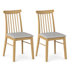 Dreamade Dining Chairs Set of 2/4 w/Rubber Wood Frame