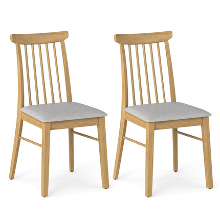 Dreamade Dining Chairs Set of 2/4 w/Rubber Wood Frame