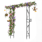 Dreamade 84'' Garden Arbor with Bird Feeding Station