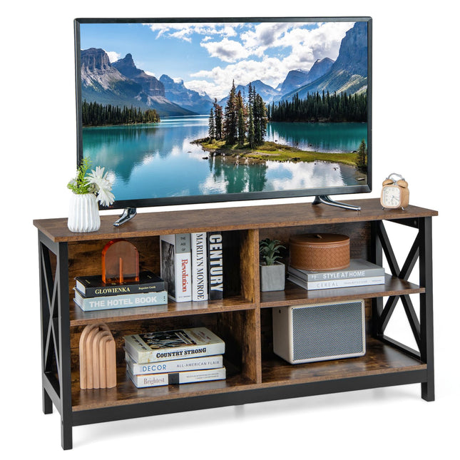 Dreamade TV Stands for Living Room - 3-Tier Media Console Table with Storage Shelves