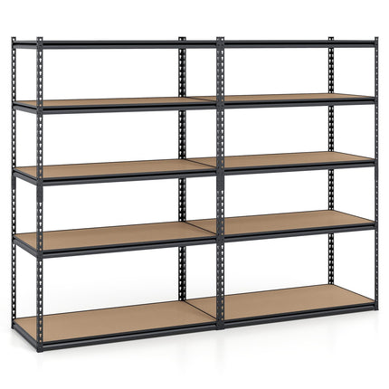 Dreamade 5-Tier Metal Storage Shelves Heavy Duty Garage Shelving Units(1/2/3/4,48" W x 24" D x 72" H)