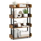 Dreamade 4-Tier Freestanding Bookcase with Anti-Tipping Kit | 4 Shelf Bookcase for Living Room Bedroom Study