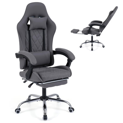 Dreamade Gaming Chair Height Adjustable Computer Chair with Headrest and Lumbar Support