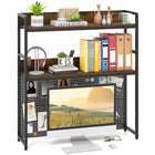Dreamade 2-Tier Desk Hutch Dorm with Pegboard for up to 32