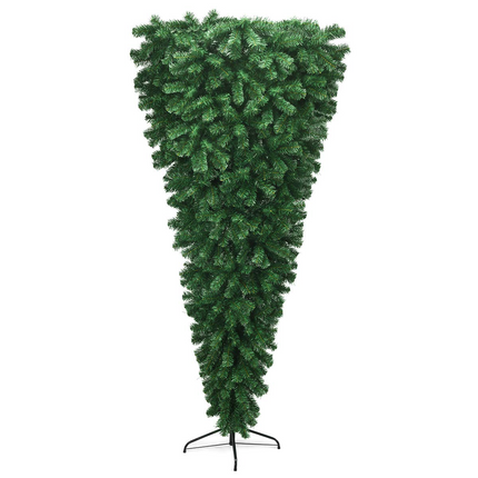 Dreamade 7FT Upside Down Tree, Artificial Christmas Tree with Metal Stand - DreamadeUS