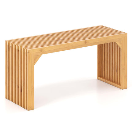 Dreamade 36" Bamboo Dining Bench 660Lbs Capacity 2-Person Kitchen Table Bench for Living Room