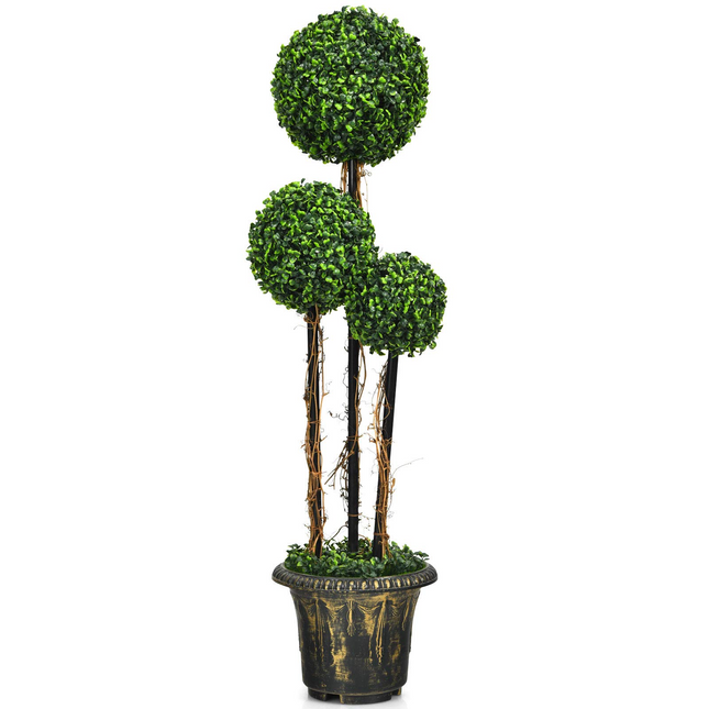4 Ft Artificial Boxwood Topiary Tree - DreamadeUS