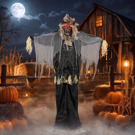 DREAMADE 7.3 FT Animated Halloween Scarecrow