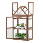 Dreamade Garden Cold Frame Mini Greenhouse Storage Shelves